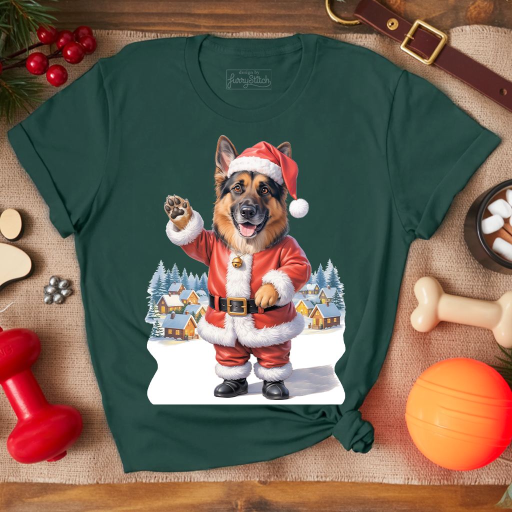 Santa Shepherd T-shirt