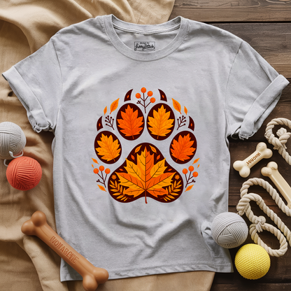 Fall Paw Print T-shirt