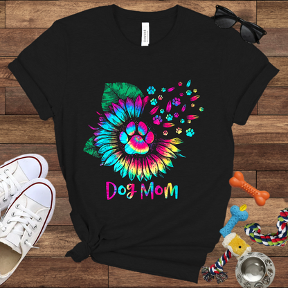 Dog Mom Sunflower - Bella Canvas T-shirt - Gift for Dog Lovers