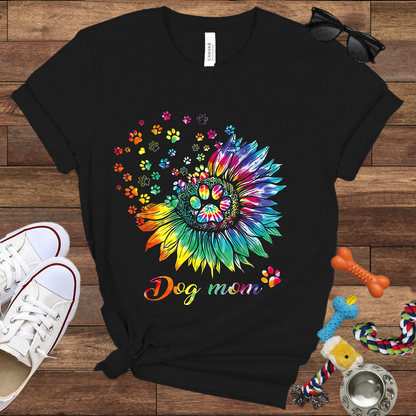 Colorful Dog Mom - Bella Canvas Tshirt – Gift for Dog Lovers & Owners