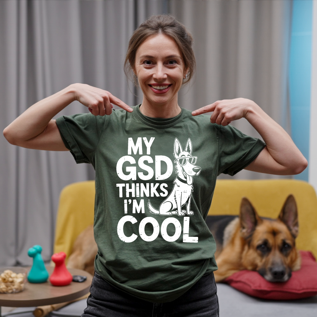 My GSD Thinks I'm Cool T-shirt