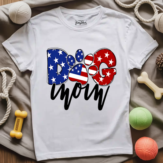 Dog Mom USA T-shirt