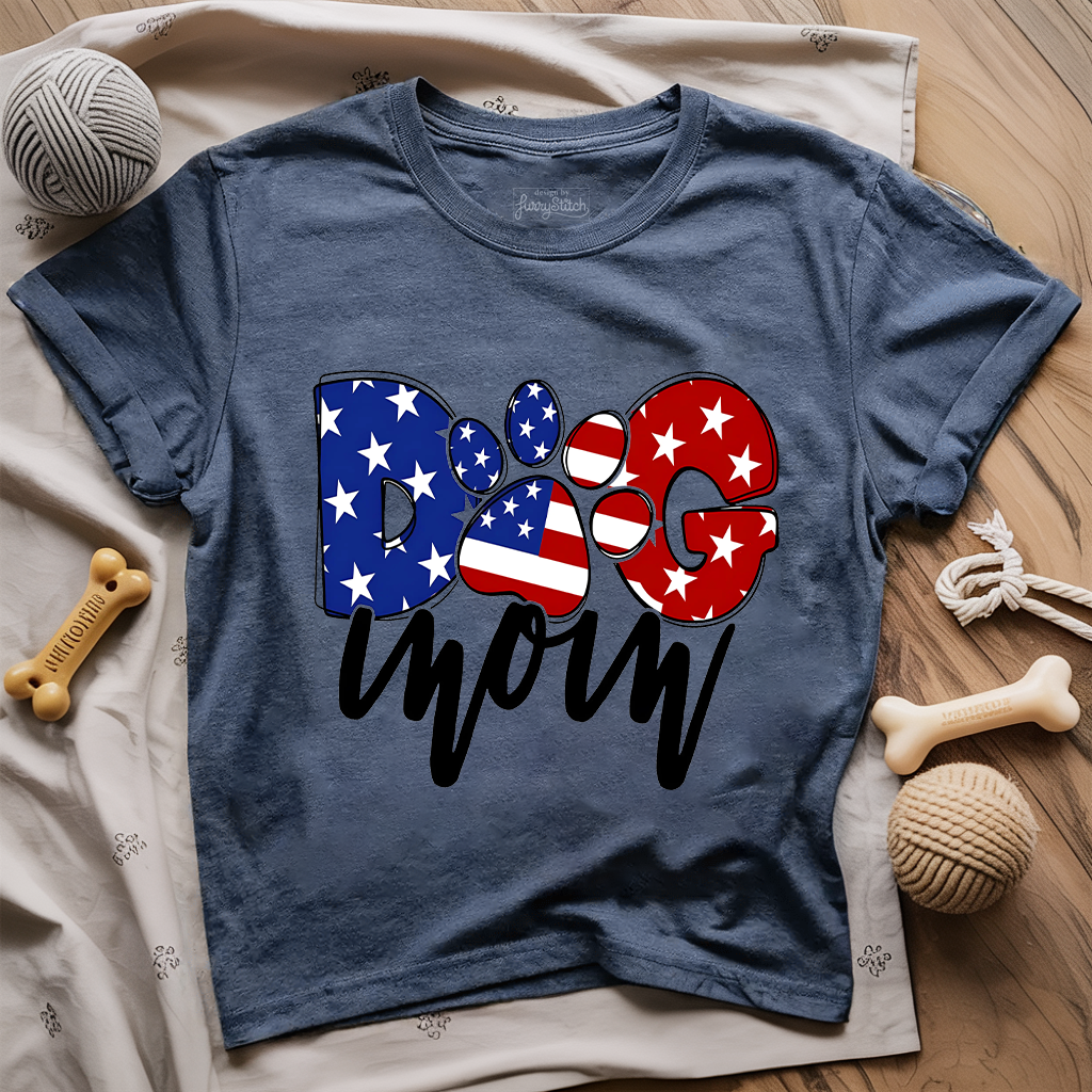Dog Mom USA T-shirt