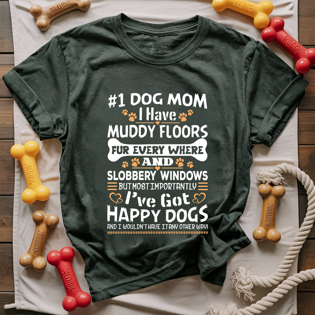 Dog Mom Muddy Floors T-shirt