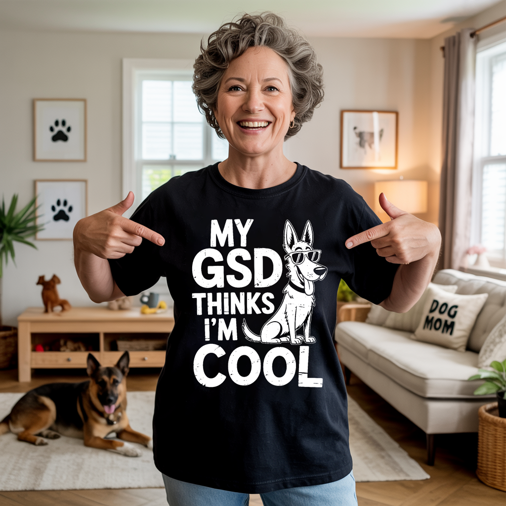 My GSD Thinks I'm Cool T-shirt