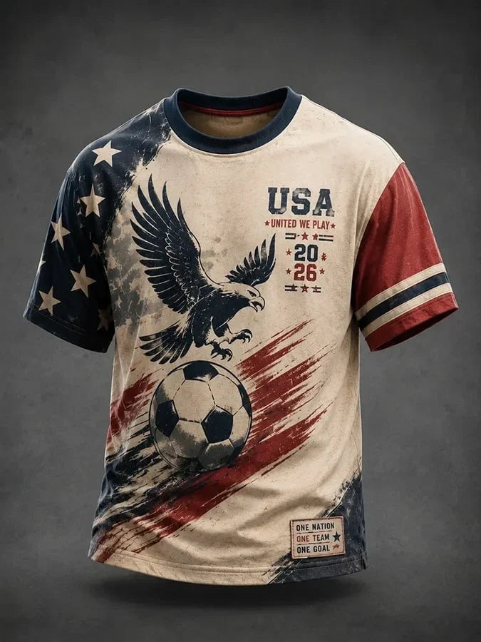 Unisex USA United We Play Global Soccer Event 2026 Graphic Shirt for Soccer Fans