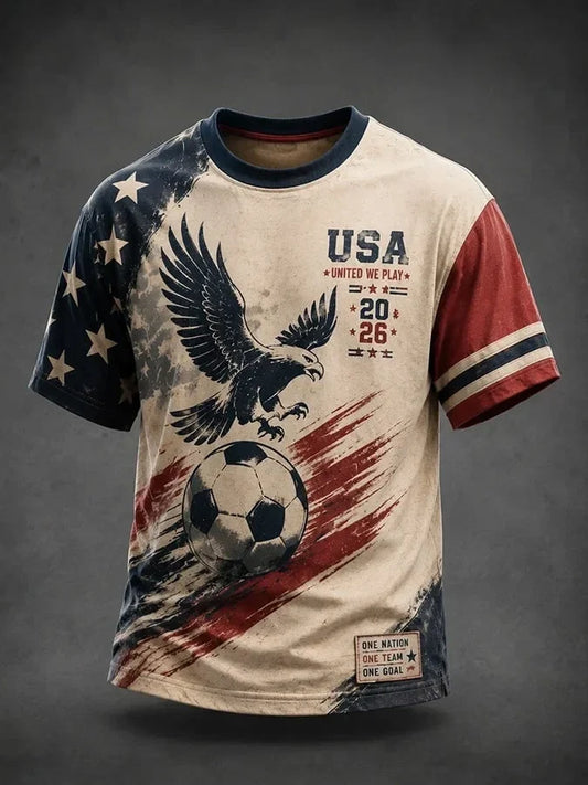 Unisex USA United We Play Global Soccer Event 2026 Graphic Shirt for Soccer Fans
