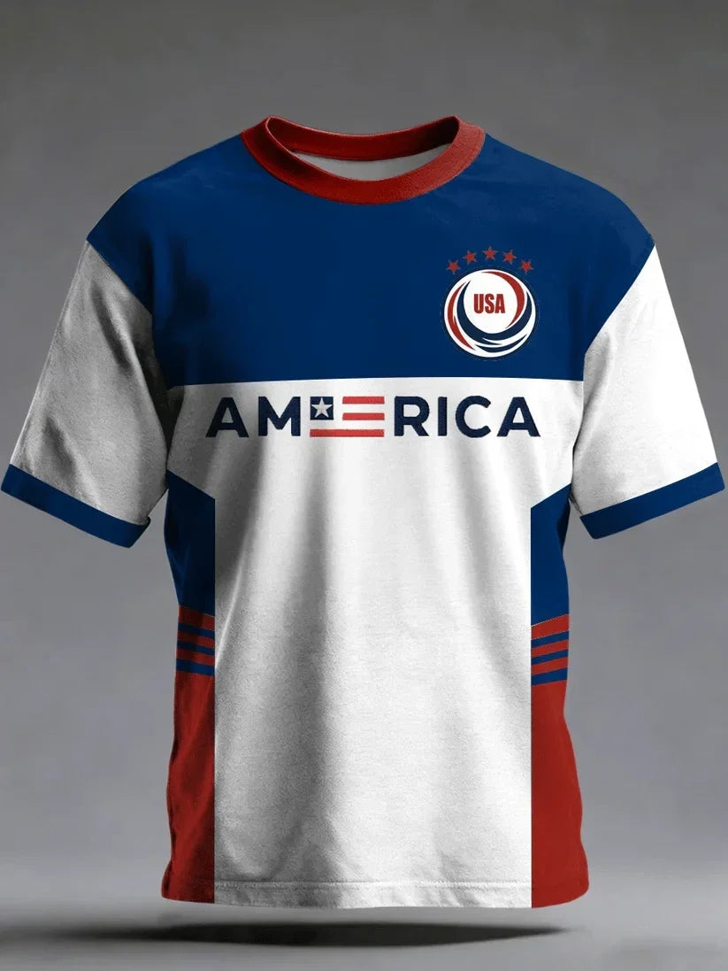 Unisex USA Global Soccer Event 2026 American Soccer Graphic Shirt for Soccer Fans
