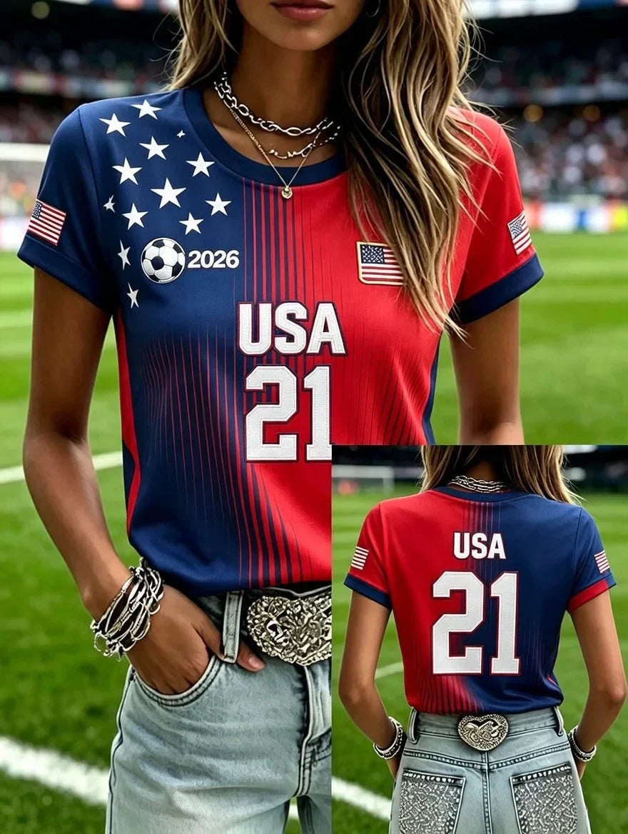 Unisex USA Global Soccer Event 2026 Soccer Lovers Graphic Shirt for Soccer Fans