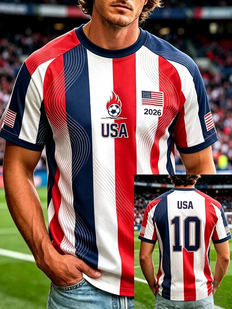 Unisex USA Global Soccer Event 2026 Graphic Shirt for Soccer Fans