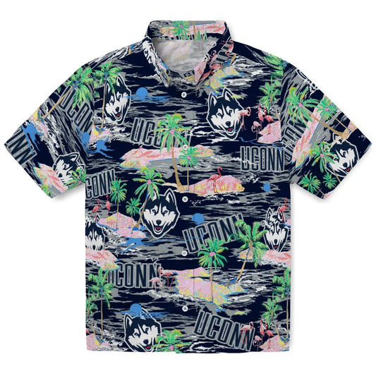 UConn Huskies Flamingo Retreat 2026 Hawaiian Shirt