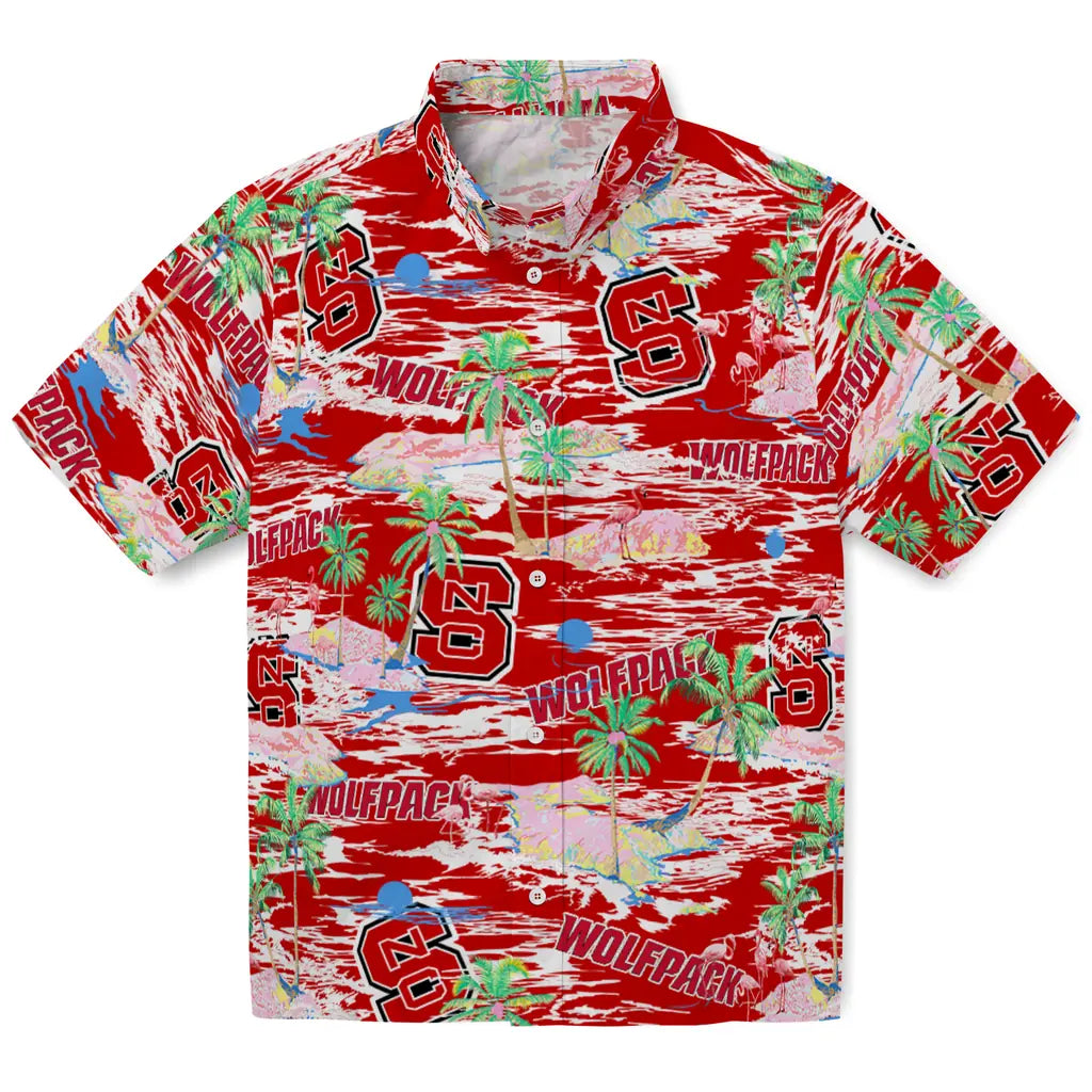 NC State Wolfpack Flamingo Retreat 2026 Hawaiian Shirt