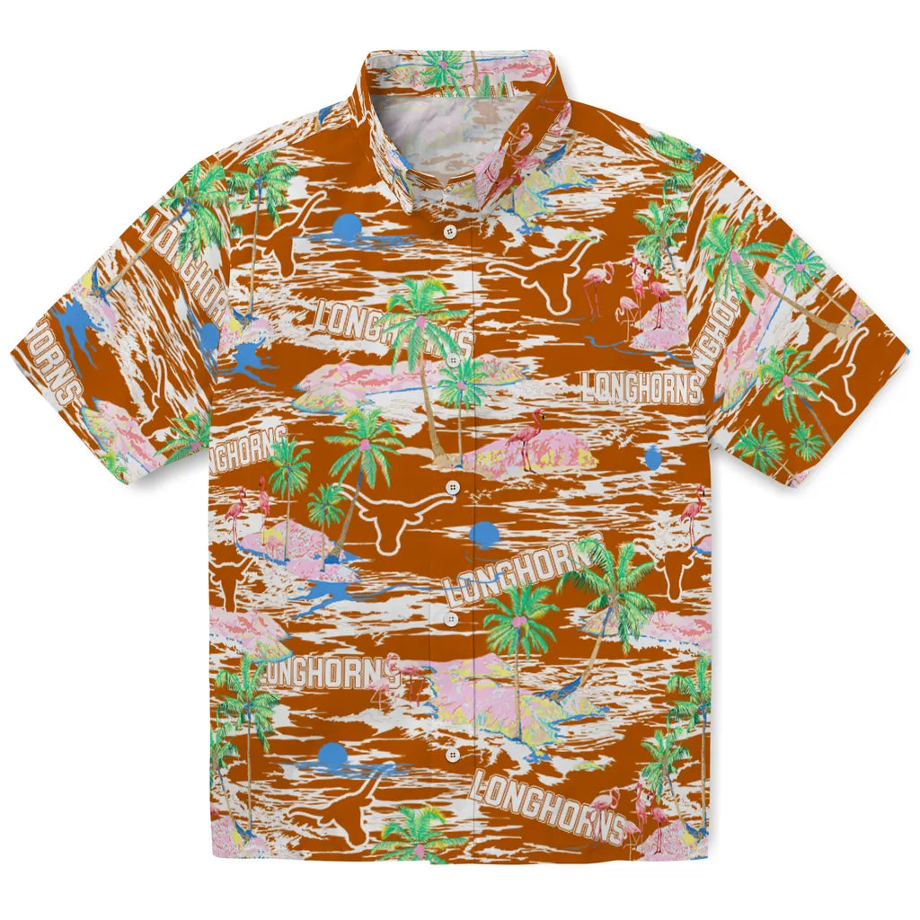 Texas Longhorns Flamingo Retreat 2026 Hawaiian Shirt