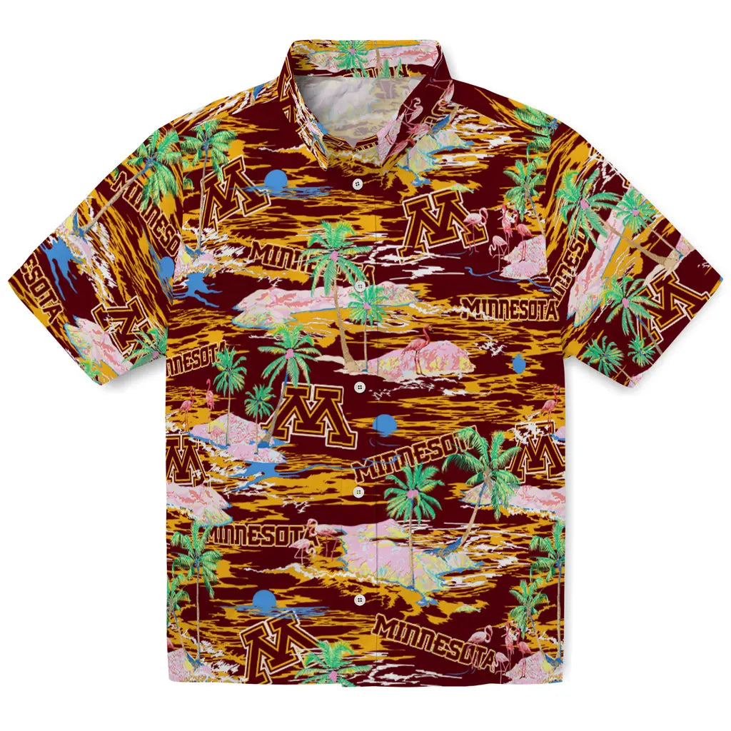 Minnesota Golden Gophers Flamingo Retreat 2026 Hawaiian Shirt