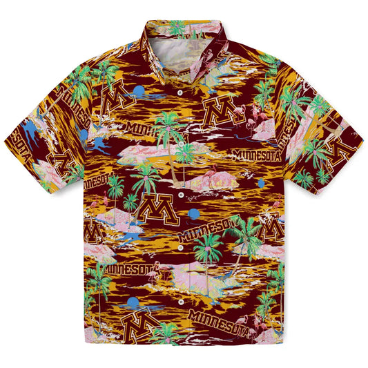 Minnesota Golden Gophers Flamingo Retreat 2026 Hawaiian Shirt