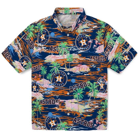 Houston Astros Flamingo Retreat 2026 Hawaiian Shirt