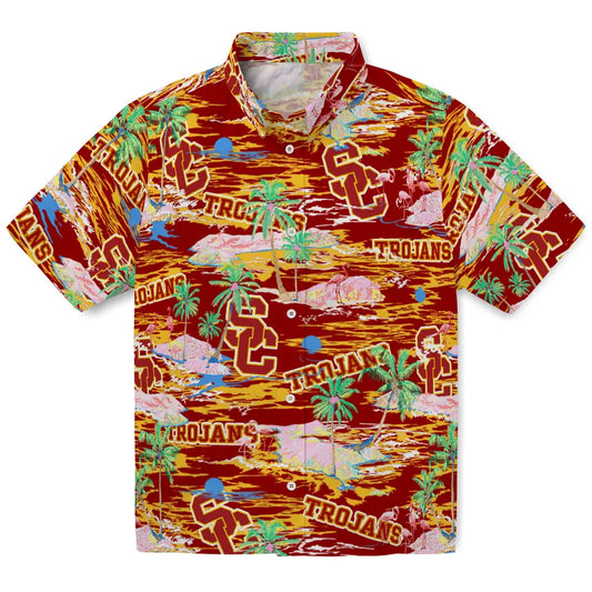 USC Trojans Flamingo Retreat 2026 Hawaiian Shirt