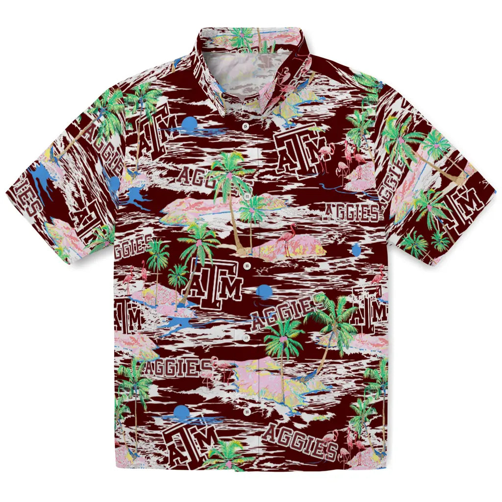 Texas A&M Aggies Flamingo Retreat 2026 Hawaiian Shirt