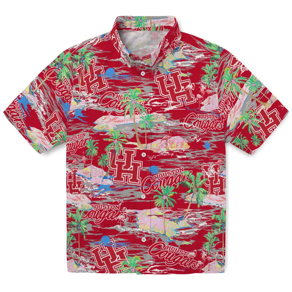 Houston Cougars Flamingo Retreat 2026 Hawaiian Shirt