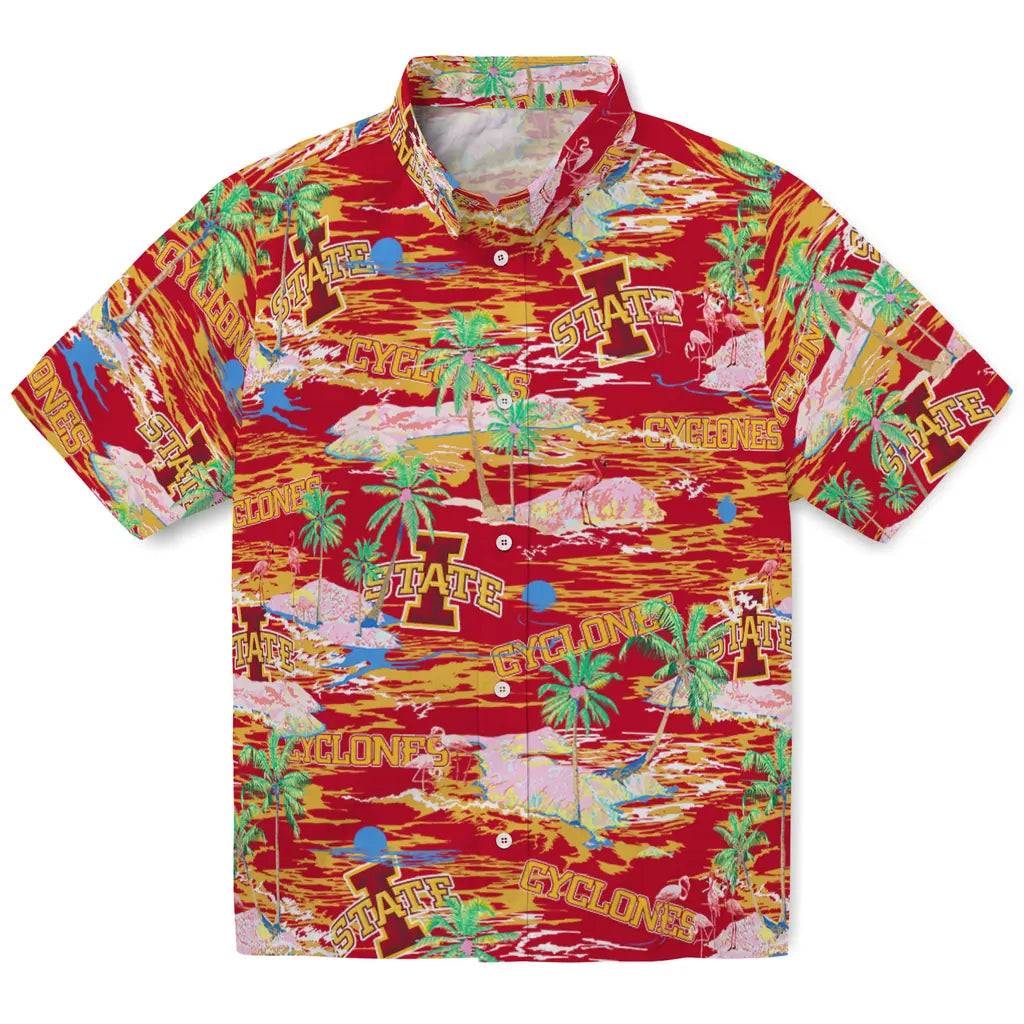 Iowa State Cyclones Flamingo Retreat 2026 Hawaiian Shirt