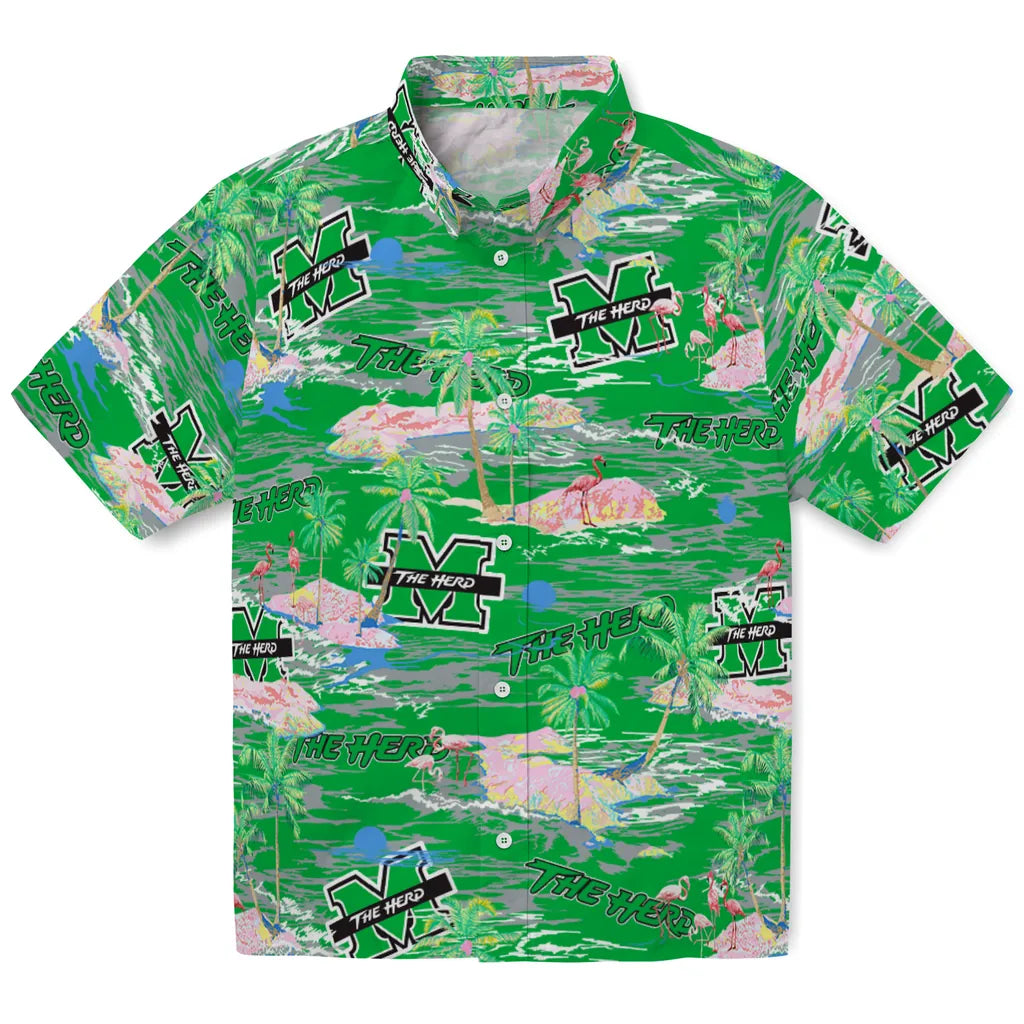 Marshall Thundering Herd Flamingo Retreat 2026 Hawaiian Shirt