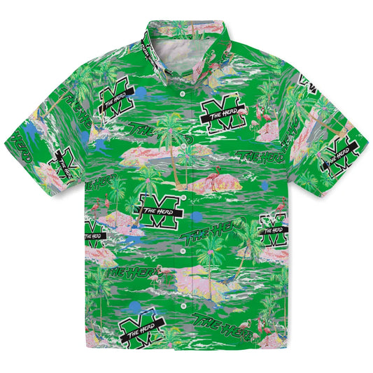 Marshall Thundering Herd Flamingo Retreat 2026 Hawaiian Shirt