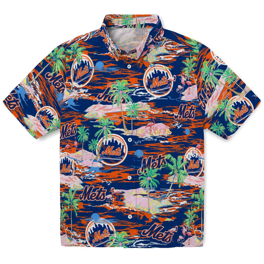 New York Mets Flamingo Retreat 2026 Hawaiian Shirt