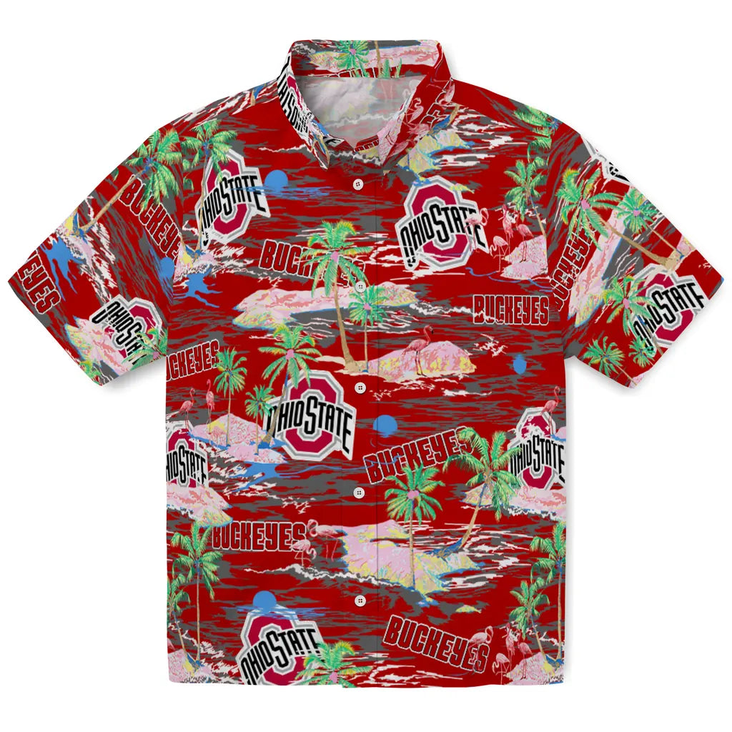 Ohio State Buckeyes Flamingo Retreat 2026 Hawaiian Shirt