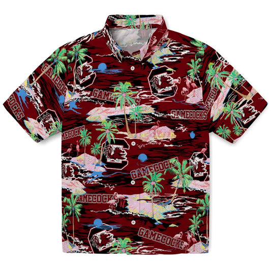South Carolina Gamecocks Flamingo Retreat 2026 Hawaiian Shirt
