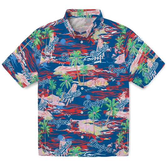 Los Angeles Dodgers Flamingo Retreat 2026 Hawaiian Shirt