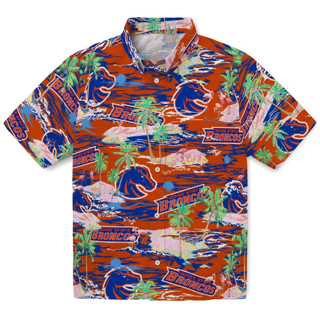 Boise State Broncos Flamingo Retreat 2026 Hawaiian Shirt