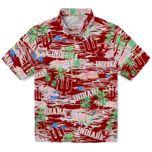 Indiana Hoosiers Flamingo Retreat 2026 Hawaiian Shirt