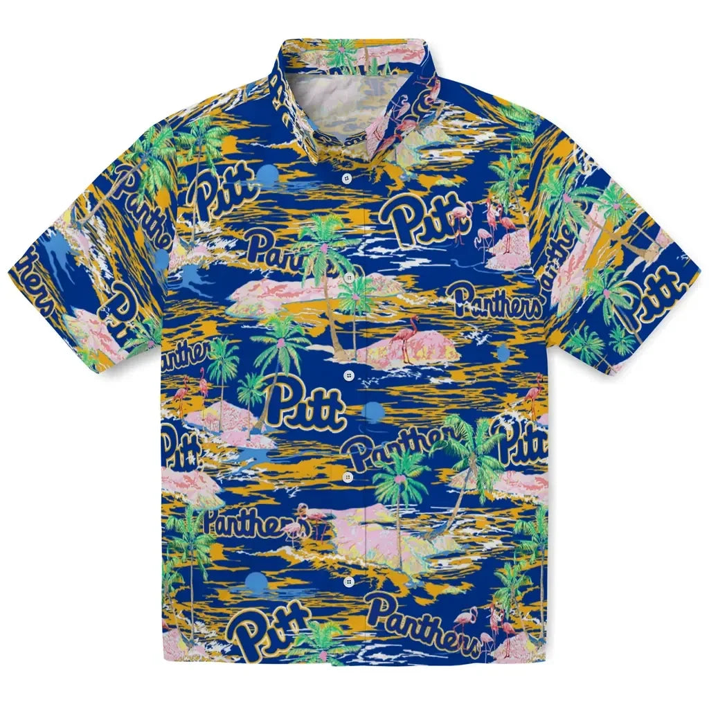 Pittsburgh Panthers Flamingo Retreat 2026 Hawaiian Shirt