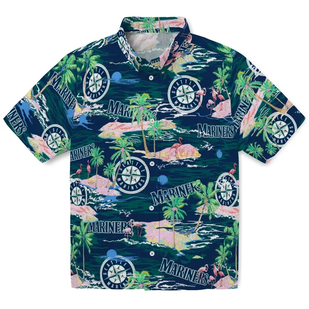 Seattle Mariners Flamingo Retreat 2026 Hawaiian Shirt