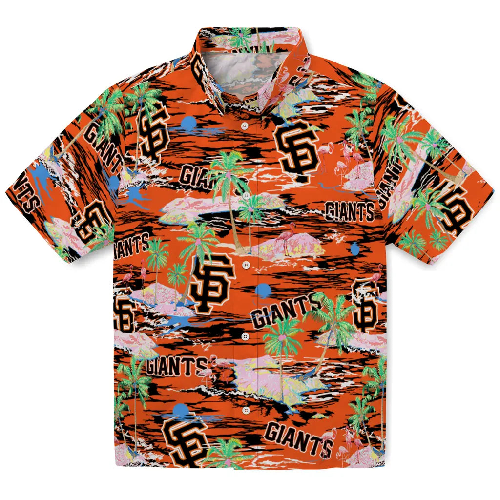 San Francisco Giants Flamingo Retreat 2026 Hawaiian Shirt