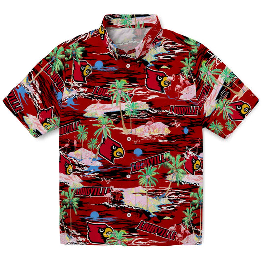Louisville Cardinals Flamingo Retreat 2026 Hawaiian Shirt