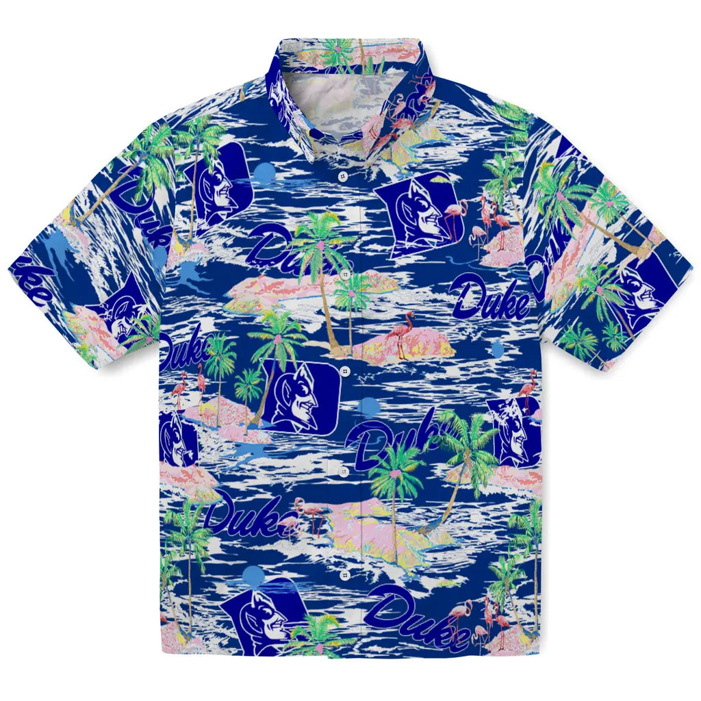 Duke Devils Flamingo Retreat 2026 Hawaiian Shirt