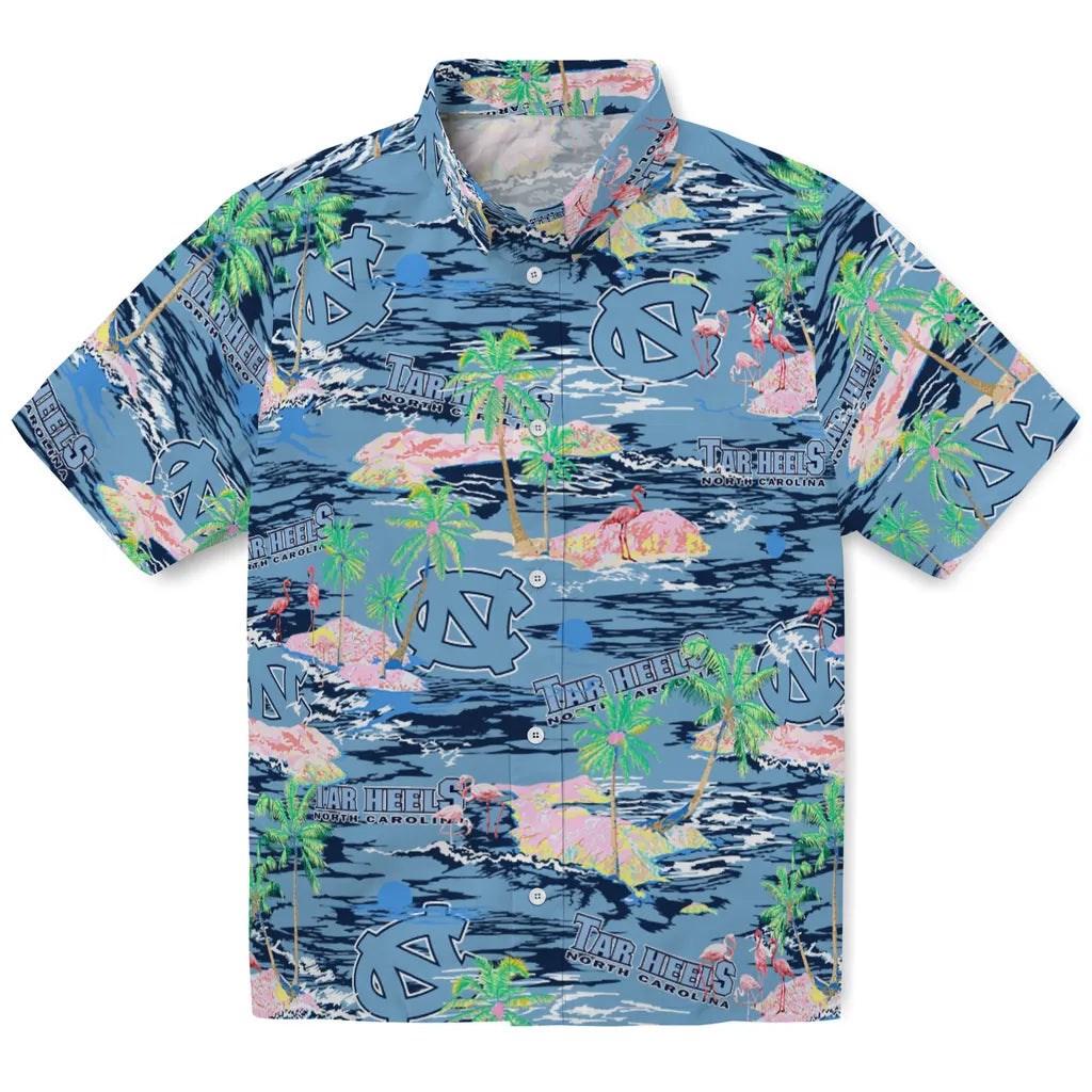 North Carolina Tar Heels Flamingo Retreat 2026 Hawaiian Shirt