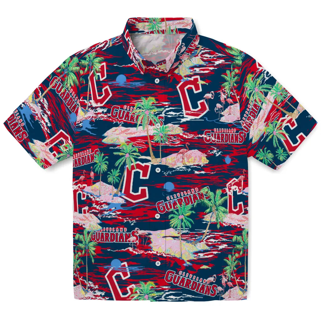 Cleveland Guardians Flamingo Retreat 2026 Hawaiian Shirt