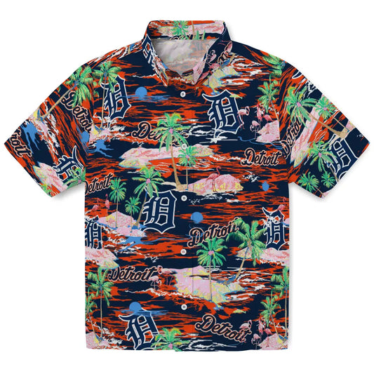 Detroit Tigers Flamingo Retreat 2026 Hawaiian Shirt