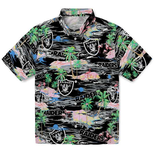 Las Vegas Raiders Flamingo Retreat 2026 Hawaiian Shirt