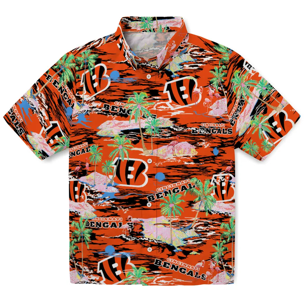 Cincinnati Bengals Flamingo Retreat 2026 Hawaiian Shirt