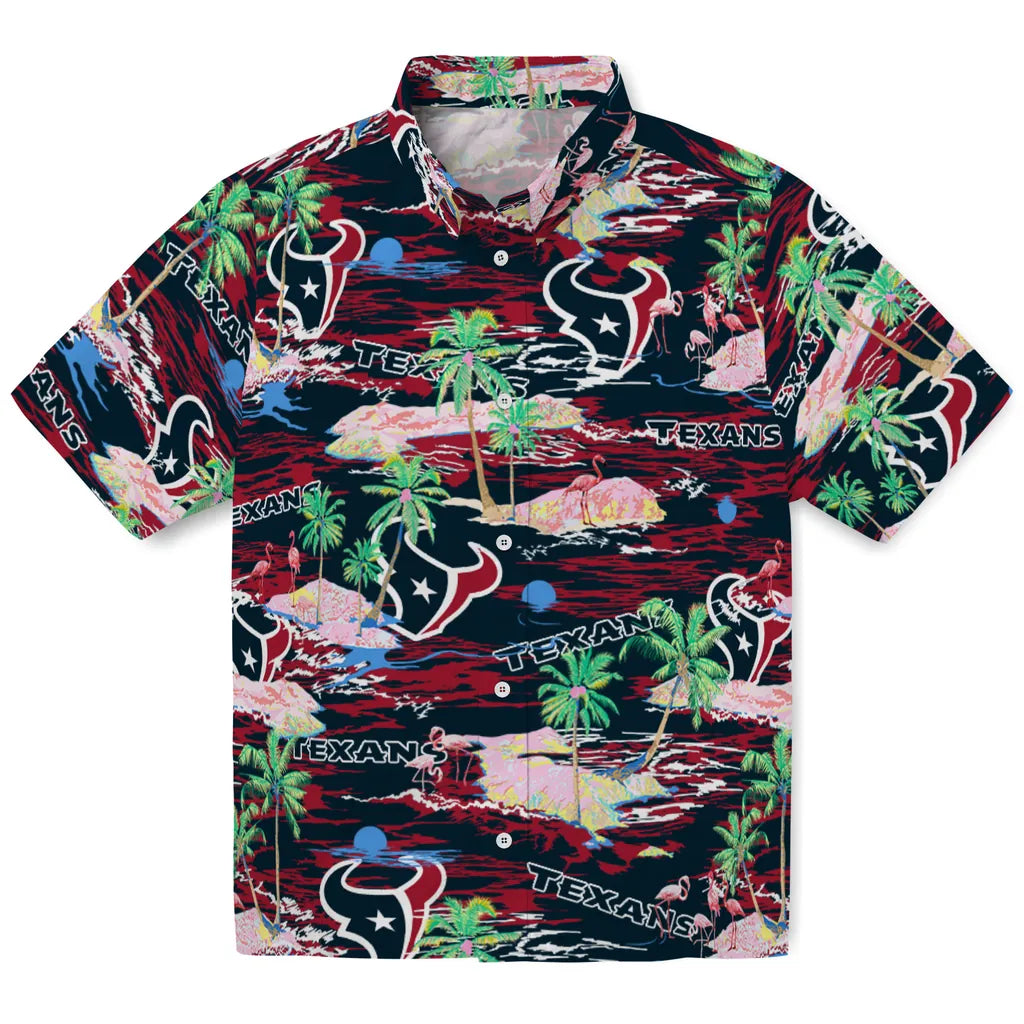 Houston Texans Flamingo Retreat 2026 Hawaiian Shirt