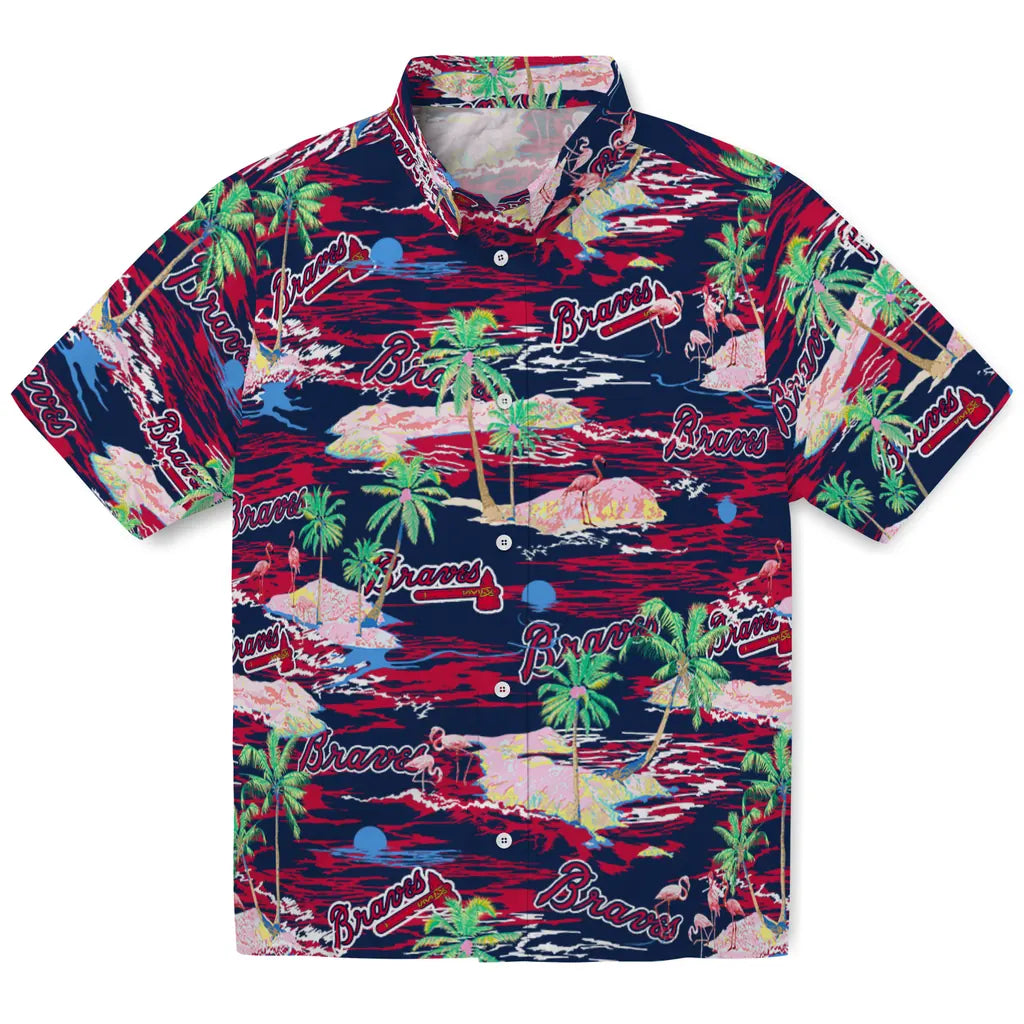 Atlanta Braves Flamingo Retreat 2026 Hawaiian Shirt