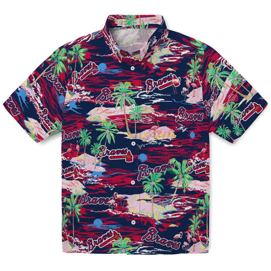 Atlanta Braves Flamingo Retreat 2026 Hawaiian Shirt