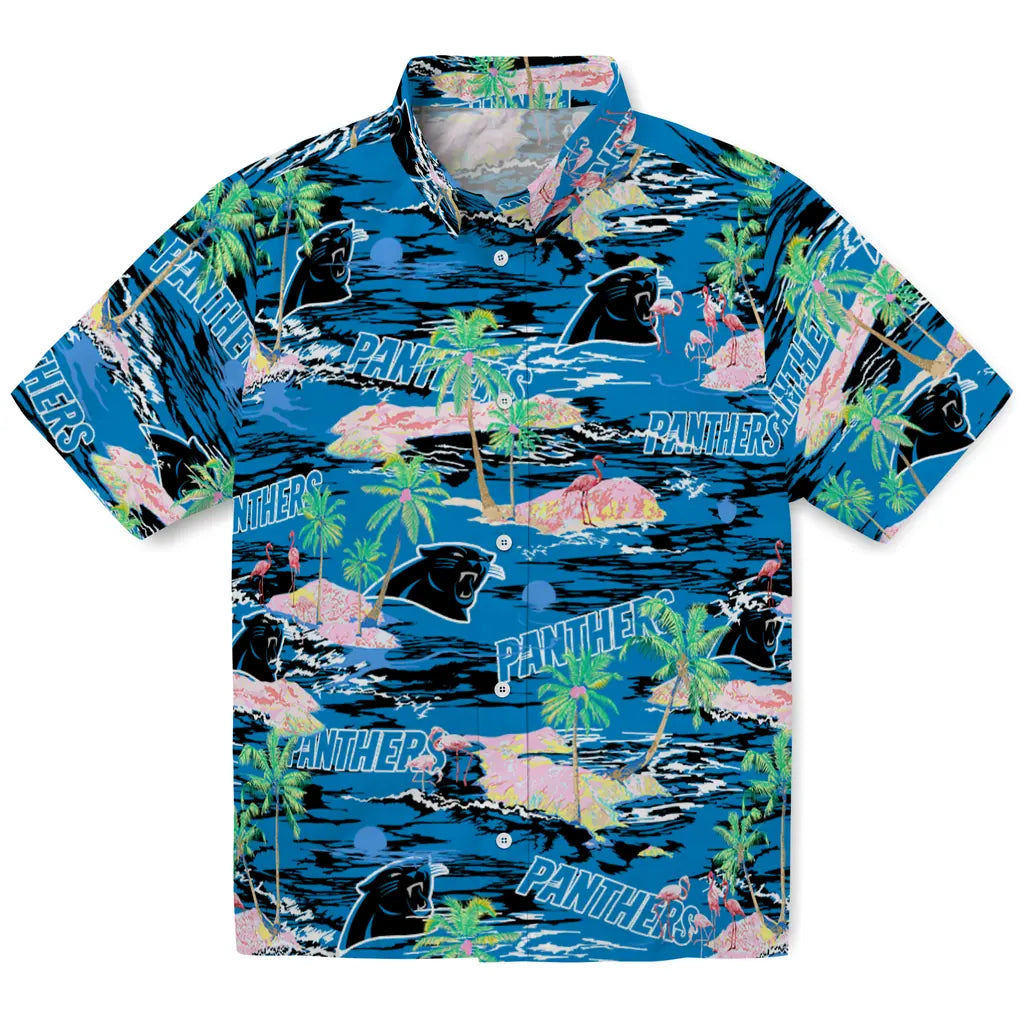 Carolina Panthers Flamingo Retreat 2026 Hawaiian Shirt