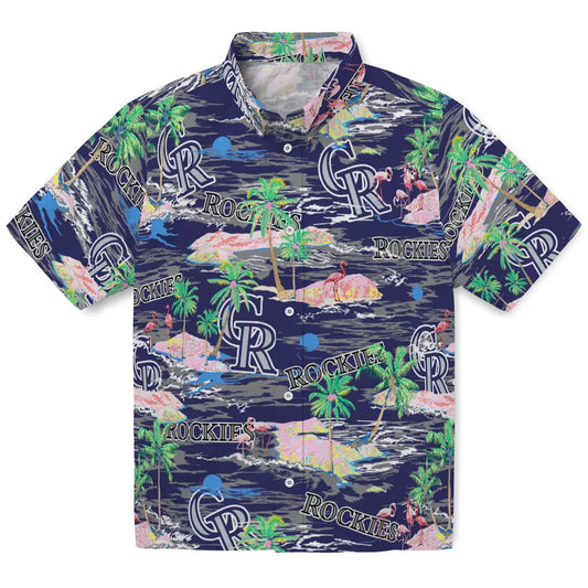 Colorado Rockies Flamingo Retreat 2026 Hawaiian Shirt
