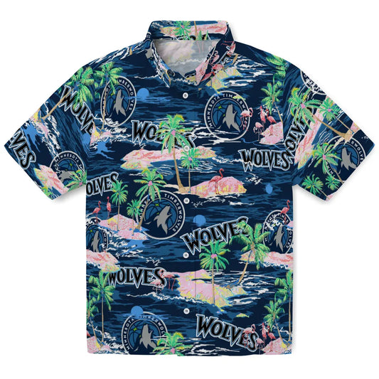Minnesota Timberwolves Flamingo Retreat 2026 Hawaiian Shirt