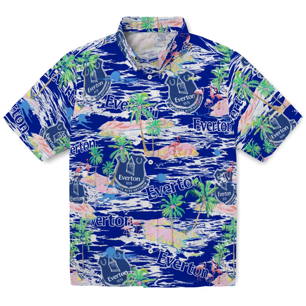 Everton Flamingo Retreat 2026 Hawaiian Shirt