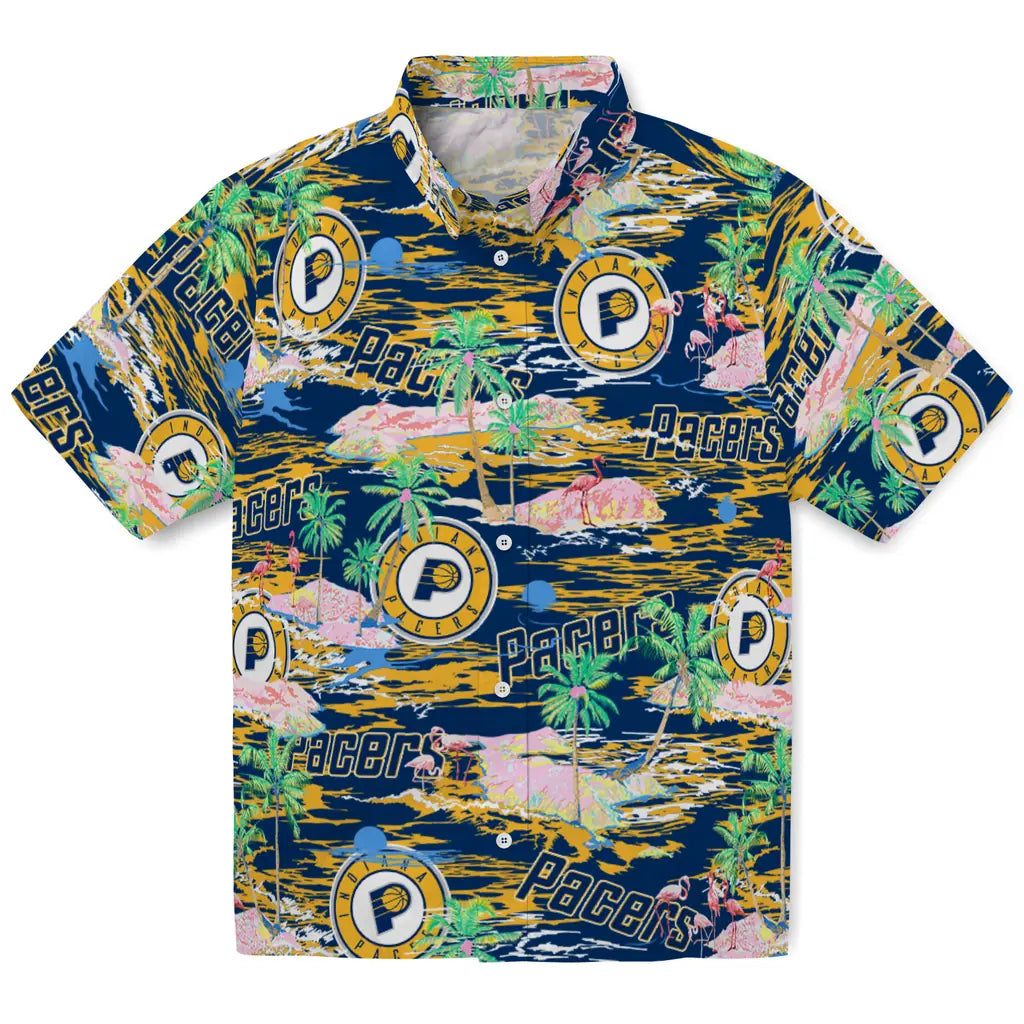 Indiana Pacers Flamingo Retreat 2026 Hawaiian Shirt